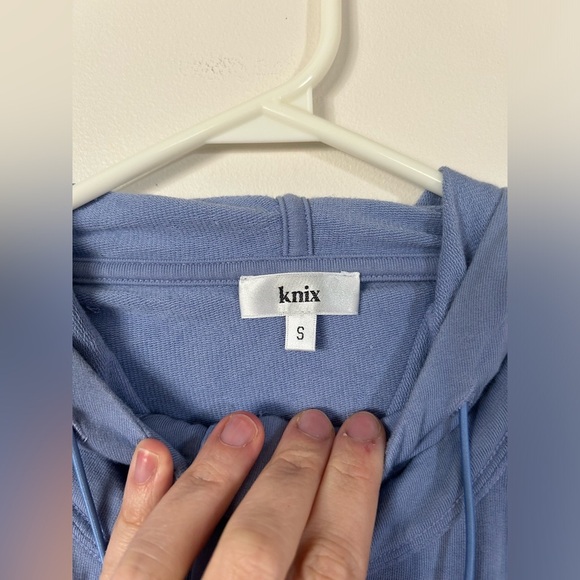 KNIX Good to Go Fleece Oversized Hoodie Blue Small - Picture 5 of 9